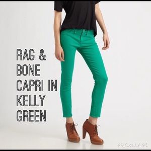 Rag and Bone Jean in Kelly Green